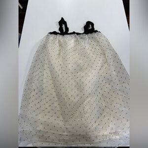 Zara Monochrome Ruffle Accent Blouse